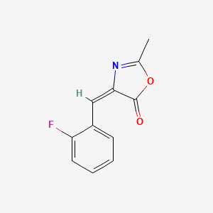 (4E)-4-(2-fluorobenzylidene)-2-methyl-1,3-oxazol-5(4H)-one