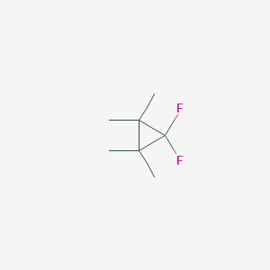 molecular formula C7H12F2 B14743645 1,1-Difluoro-2,2,3,3-tetramethylcyclopropane CAS No. 823-25-6