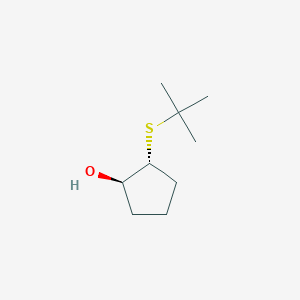 molecular formula C9H18OS B1474365 (1R,2R)-2-(tert-butylsulfanyl)cyclopentan-1-ol CAS No. 190436-65-8