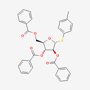 molecular formula C33H28O7S B1474366 p-Tolyl 2,3,5-tri-O-benzoyl-1-thio-alpha-D-arabinofuranoside CAS No. 352438-38-1