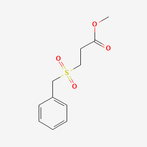 molecular formula C11H14O4S B14743671 Methyl 3-benzylsulfonylpropanoate CAS No. 5342-55-2