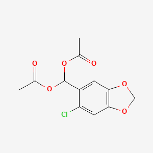 [Acetyloxy-(6-chloro-1,3-benzodioxol-5-yl)methyl] acetate