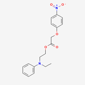 2-(N-ethylanilino)ethyl 2-(4-nitrophenoxy)acetate