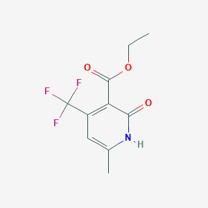 molecular formula C10H10F3NO3 B14743708 Ethyl 6-methyl-2-oxo-4-(trifluoromethyl)-1,2-dihydropyridine-3-carboxylate CAS No. 837-31-0