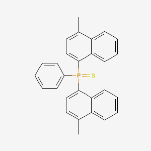 molecular formula C28H23PS B14743728 Bis(4-methylnaphthalen-1-yl)(phenyl)sulfanylidene-lambda~5~-phosphane CAS No. 3135-72-6