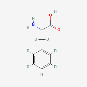 molecular formula C9H11NO2 B1474377 DL-Phenyl-D5-alanine-3,3-D2 CAS No. 74228-83-4
