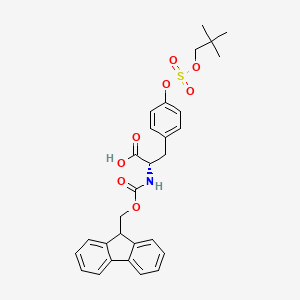 molecular formula C29H31NO8S B1474383 Fmoc-酪(SO2(新戊基))-OH CAS No. 878408-63-0