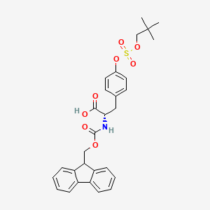 molecular formula C29H31NO8S B1474383 Fmoc-酪氨酸(SO2(新戊基氧基))-OH CAS No. 878408-63-0