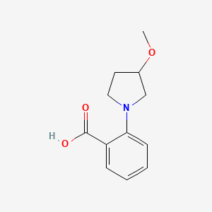 molecular formula C12H15NO3 B1474390 2-(3-Methoxypyrrolidin-1-yl)benzoic acid CAS No. 1697107-19-9