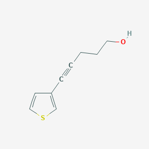 molecular formula C9H10OS B1474391 5-(3-噻吩基)-4-戊炔-1-醇 CAS No. 939772-31-3