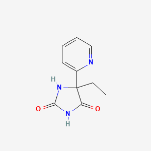 5-Ethyl-5-pyridin-2-ylimidazolidine-2,4-dione