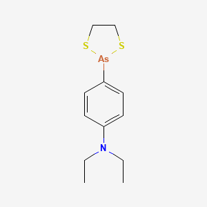 1,3,2-DITHIARSENOLANE, 2-(p-(DIETHYLAMINO)PHENYL)-