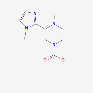 molecular formula C13H22N4O2 B1474404 tert-Butyl-3-(1-Methyl-1H-imidazol-2-yl)piperazin-1-carboxylat CAS No. 1702031-71-7