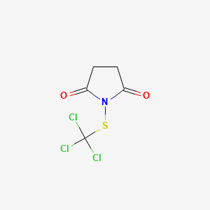 molecular formula C5H4Cl3NO2S B14744056 N-(Trichloromethylthio)succinimide CAS No. 5427-83-8