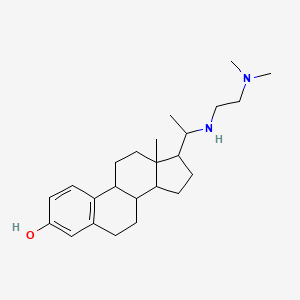 17-[1-[2-(Dimethylamino)ethylamino]ethyl]-13-methyl-6,7,8,9,11,12,14,15,16,17-decahydrocyclopenta[a]phenanthren-3-ol