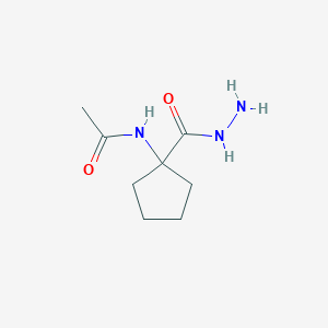 molecular formula C8H15N3O2 B14744164 N-[1-(Hydrazinecarbonyl)cyclopentyl]acetamide CAS No. 4854-68-6