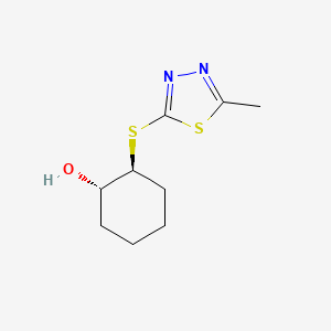 (1S,2S)-2-[(5-methyl-1,3,4-thiadiazol-2-yl)sulfanyl]cyclohexan-1-ol