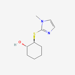 molecular formula C10H16N2OS B1474418 (1S,2S)-2-[(1-methyl-1H-imidazol-2-yl)sulfanyl]cyclohexan-1-ol CAS No. 1932055-76-9