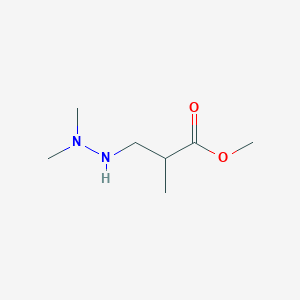 Methyl 3-(2,2-dimethylhydrazinyl)-2-methylpropanoate