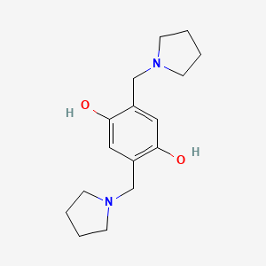 2,5-Bis(pyrrolidin-1-ylmethyl)benzene-1,4-diol