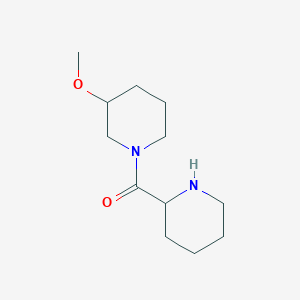 molecular formula C12H22N2O2 B1474426 (3-Methoxypiperidin-1-yl)(piperidin-2-yl)methanone CAS No. 1596935-95-3