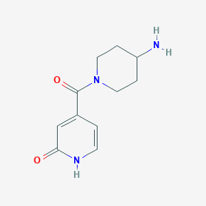 molecular formula C11H15N3O2 B1474428 4-(4-氨基哌啶-1-羰基)吡啶-2(1H)-酮 CAS No. 1697676-47-3