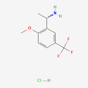 (S)-1-(2-methoxy-5-(trifluoromethyl)phenyl)ethan-1-amine hydrochloride