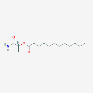 molecular formula C15H29NO3 B14744344 (1-Amino-1-oxopropan-2-yl) dodecanoate CAS No. 6288-25-1