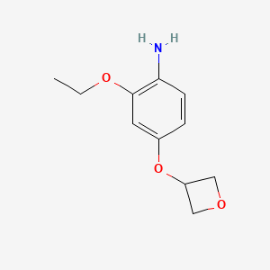 molecular formula C11H15NO3 B1474436 2-Ethoxy-4-(oxetan-3-yloxy)-phenylamine CAS No. 1592637-28-9