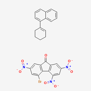 4-bromo-2,5,7-trinitrofluoren-9-one;1-(cyclohexen-1-yl)naphthalene