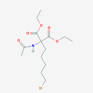 Propanedioic acid, (acetylamino)(5-bromopentyl)-, diethyl ester