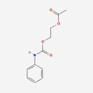 2-(Phenylcarbamoyloxy)ethyl acetate