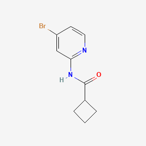 molecular formula C10H11BrN2O B1474449 N-(4-Bromopyridin-2-yl)cyclobutanecarboxamide CAS No. 1594566-45-6