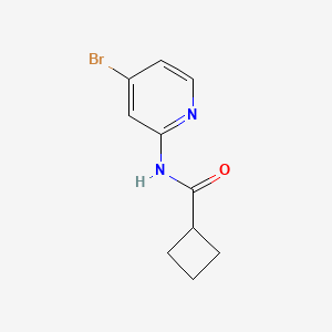 molecular formula C10H11BrN2O B1474449 N-(4-溴吡啶-2-基)环丁烷甲酰胺 CAS No. 1594566-45-6