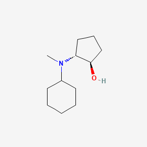 molecular formula C12H23NO B1474453 (1R,2R)-2-[cyclohexyl(methyl)amino]cyclopentan-1-ol CAS No. 1932522-52-5