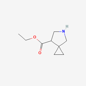molecular formula C9H15NO2 B1474461 Ethyl 5-azaspiro[2.4]heptane-7-carboxylate CAS No. 1690691-10-1