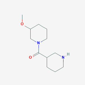 molecular formula C12H22N2O2 B1474471 (3-Methoxypiperidin-1-yl)(piperidin-3-yl)methanone CAS No. 1603435-45-5