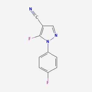 5-Fluoro-1-(4-fluorophenyl)-1H-pyrazole-4-carbonitrile