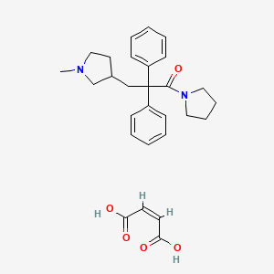 (Z)-but-2-enedioic acid;3-(1-methylpyrrolidin-3-yl)-2,2-diphenyl-1-pyrrolidin-1-ylpropan-1-one