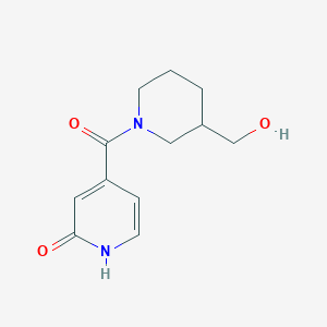 molecular formula C12H16N2O3 B1474472 4-(3-(羟甲基)哌啶-1-羰基)吡啶-2(1H)-酮 CAS No. 1914970-24-3