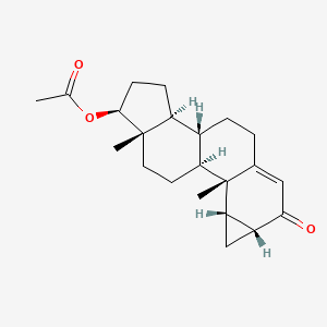 (1s,3As,3br,7ar,8as,8bs,8cs,10as)-8b,10a-dimethyl-7-oxo-1,2,3,3a,3b,4,5,7,7a,8,8a,8b,8c,9,10,10a-hexadecahydrocyclopenta[a]cyclopropa[g]phenanthren-1-yl acetate