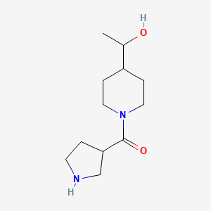 (4-(1-Hydroxyethyl)piperidin-1-yl)(pyrrolidin-3-yl)methanone