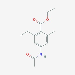 Ethyl 4-acetamido-2-ethyl-6-methylbenzoate