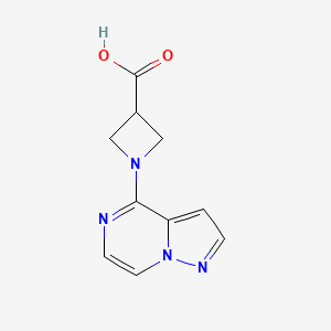 1-(Pyrazolo[1,5-a]pyrazin-4-yl)azetidine-3-carboxylic acid