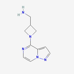 (1-(Pyrazolo[1,5-a]pyrazin-4-yl)azetidin-3-yl)methanamine