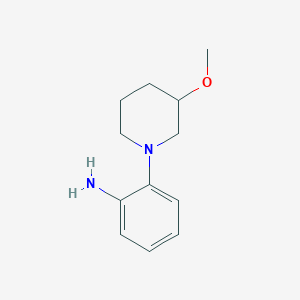 molecular formula C12H18N2O B1474482 2-(3-Methoxypiperidin-1-yl)aniline CAS No. 1602318-01-3