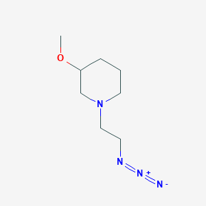molecular formula C8H16N4O B1474483 1-(2-Azidoethyl)-3-methoxypiperidine CAS No. 1599089-08-3