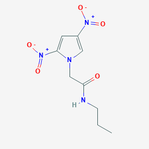 2,4-Dinitro-N-propylpyrrole-1-acetamide