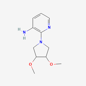 molecular formula C11H17N3O2 B1474492 2-(3,4-Dimethoxypyrrolidin-1-yl)pyridin-3-amine CAS No. 1692170-62-9
