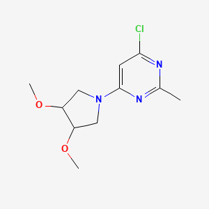 4-Chloro-6-(3,4-dimethoxypyrrolidin-1-yl)-2-methylpyrimidine